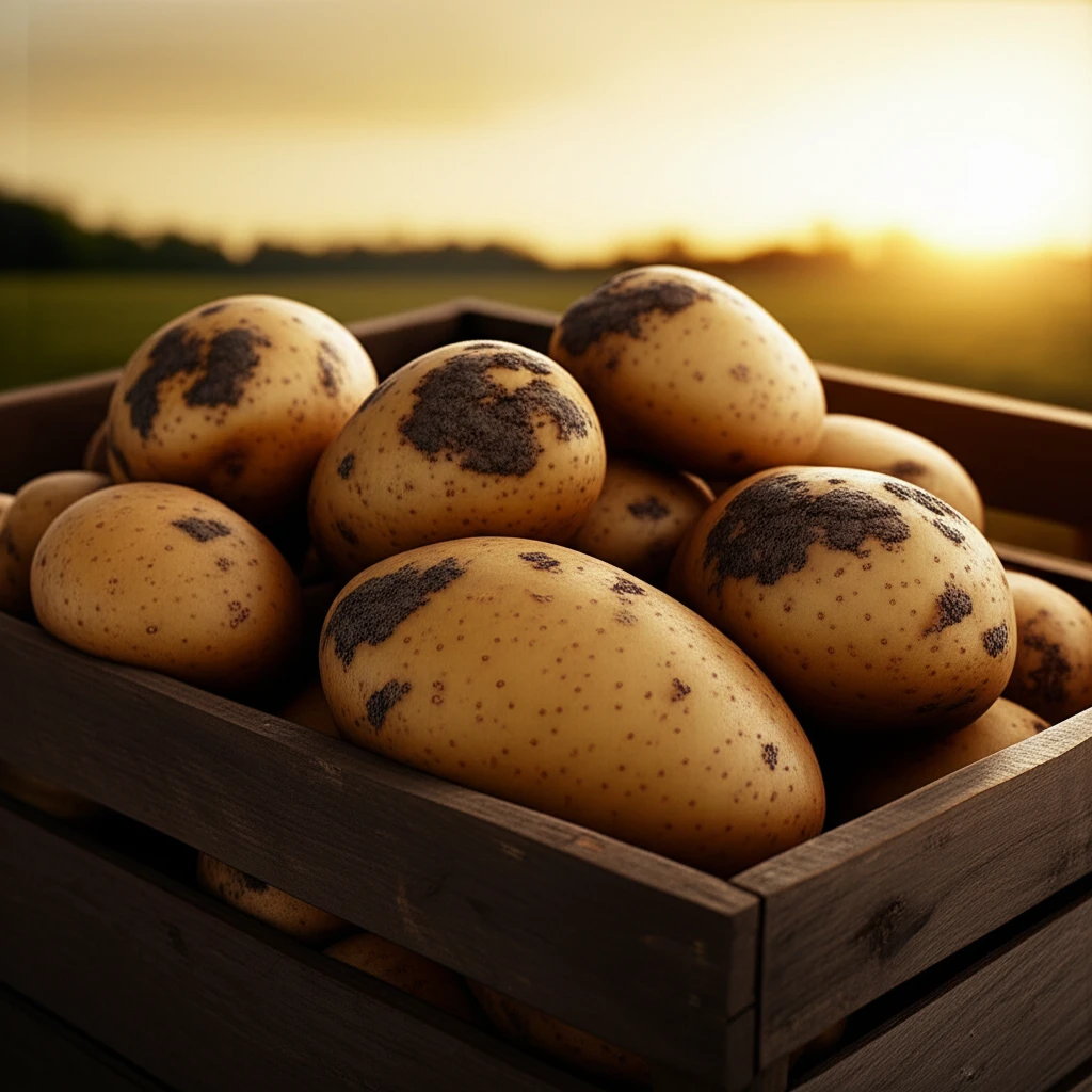 감자 작물이 유럽으로 확산되는 이미지