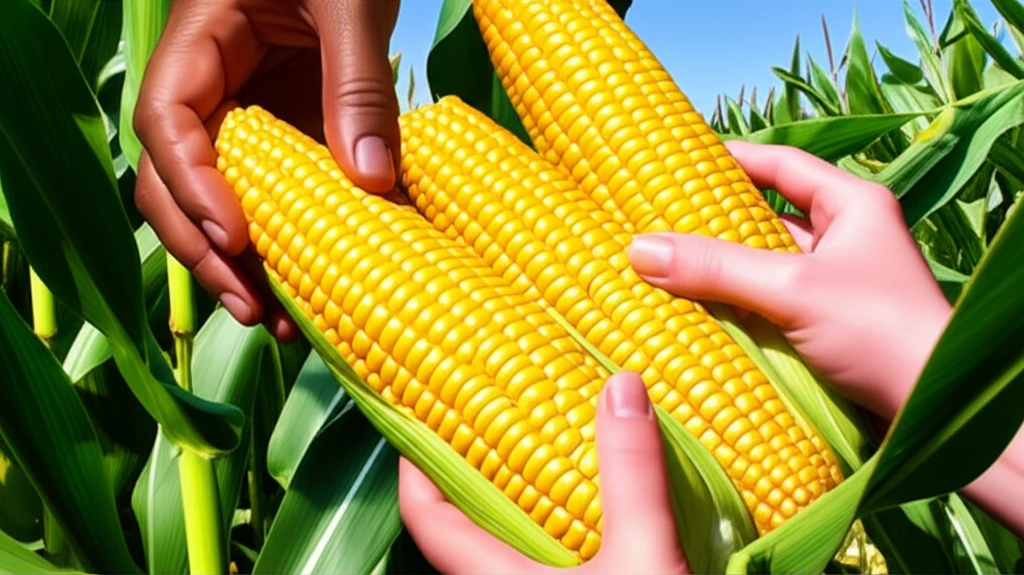 옥수수 작물이 아시아와 아프리카로 확산되는 이미지