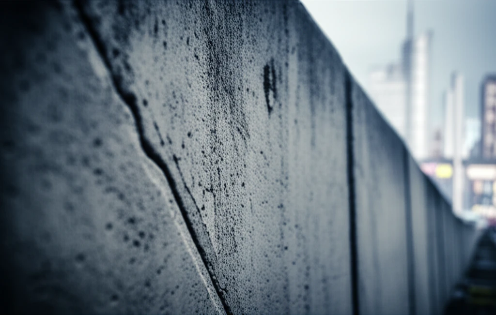 베를린 장벽의 실제 모습과 검문소 이미지